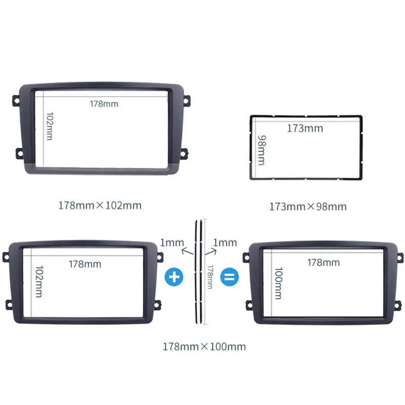 Панель модификации аудиосистемы для автомобиля 2 Din панель навигации DVD Mercedes-Benz W203