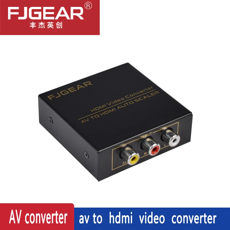 Av в hdmi конвертер RCA AV HDMI CVBS коробка видео адаптер для HD ТВ ПК DVD Xbox проектор |