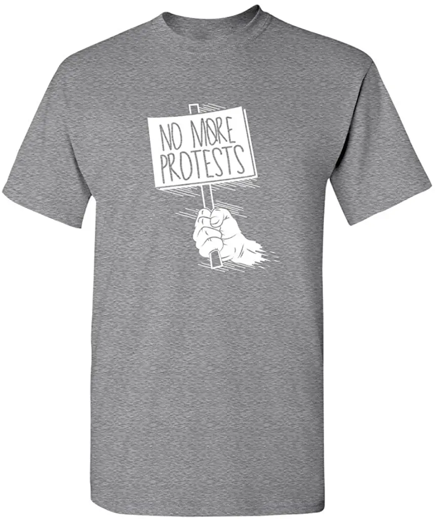 

Men's We Want Peace No More Protests Tee Shirt New Arrivals Summer 2020 Breathable All Cotton Short Sleeve Round Neck Tshirt