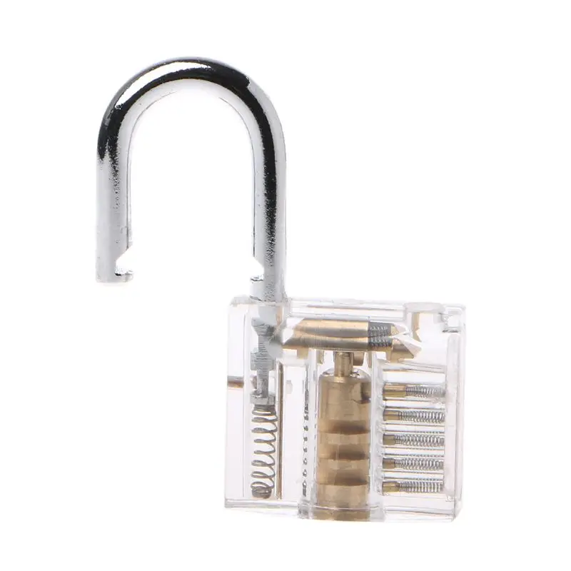 

50mm/2" Transparent Cutaway Locks Inside View Practice Padlock Visible View Lock Training Skill Locks Keyed Padlock Tool