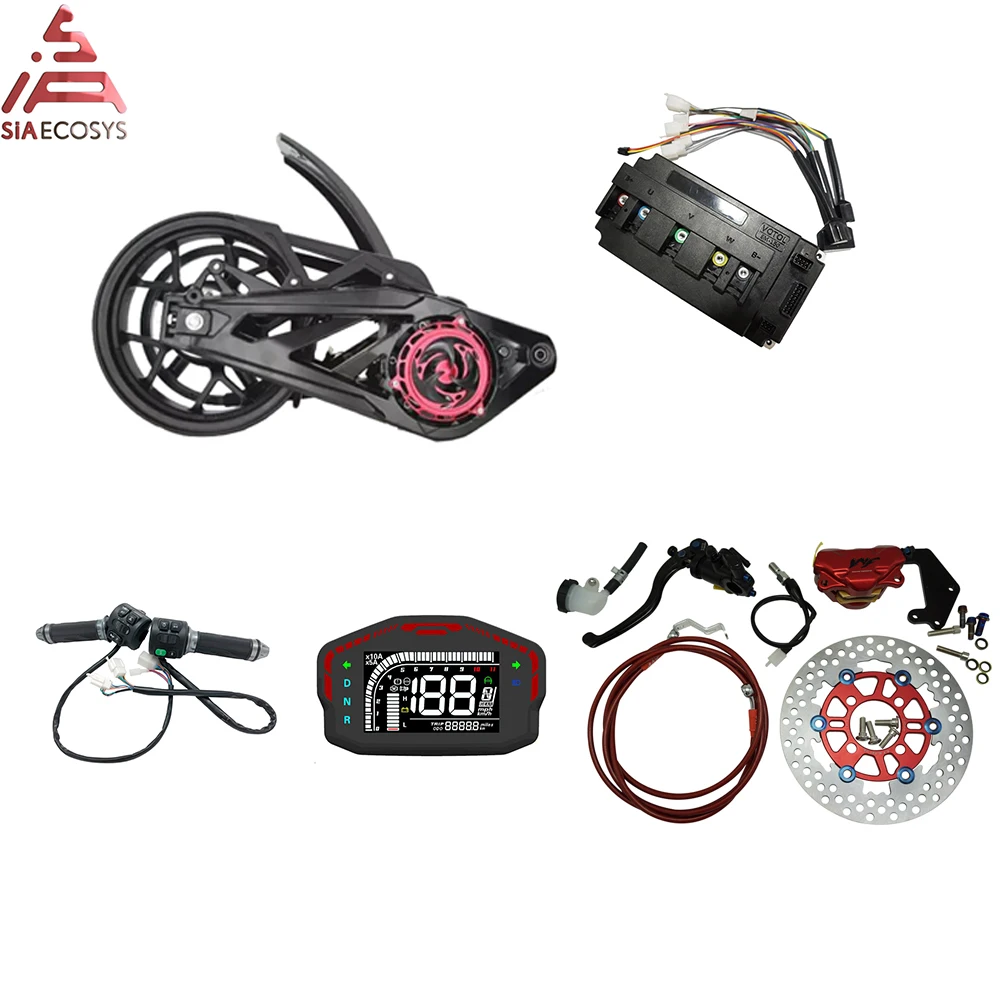 QS 3000W 138 72V 100KPH Mid Мотор привода 12 дюймов набор для сборки с EM150SP контроллер|Моторы| |