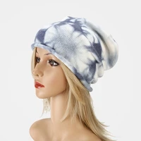 autumn and winter casual knitted beanie hat women men winter hat skullies tie dye hip hop ear protection cap