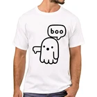 Мужская хипстерская футболка на Хэллоуин TEEHUB, футболки с коротким рукавом, с принтом призрака неодобрения, забавная футболка