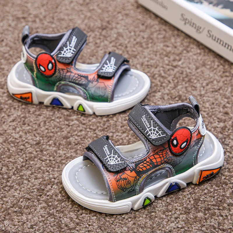 

Summer Children Sandals Cartoon Sport Sandals Baby Girl Toddler Soft Kids Shoes Boys Casual Seven-color LED Light Non-slip Shoes