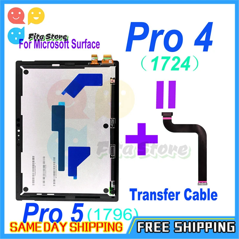 Оригинальный дисплей для Microsoft Surface Pro 3 1631 4 1724 5 1796 ЖК-дисплей кодирующий