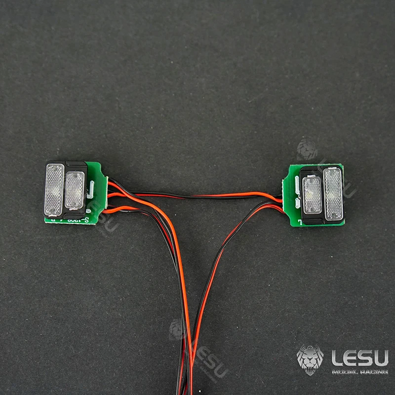 Задний светильник 3В для 1/14 Rc Lesu гидравлический погрузчик с бортовым поворотом Diy