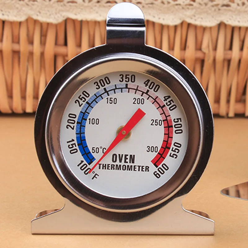 1 Piece Baking Thermometer Cake Oven Thermometer Stainless Steel Sitting 600 Degree Kitchen Cookware Baking Supplies
