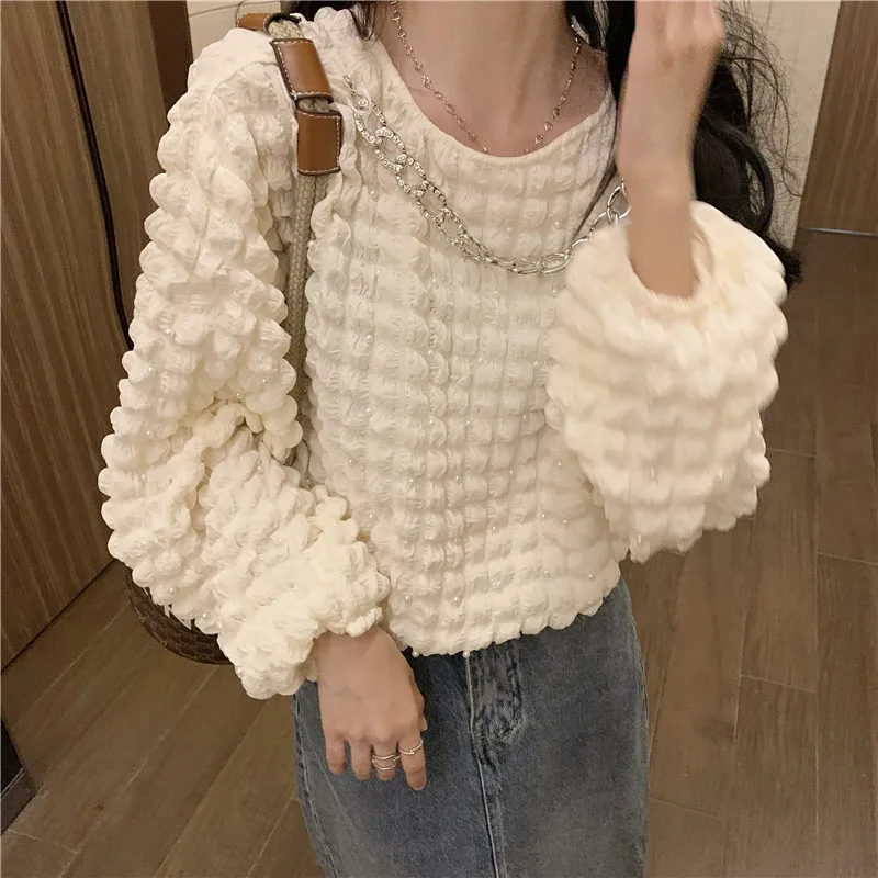 

Black Sweet Fleece Korean Fashion Women'S Female Pulovers Sweatshirt Kawaii Vintage Clothes Coat 2021 Winter Harajuku Blouse Top