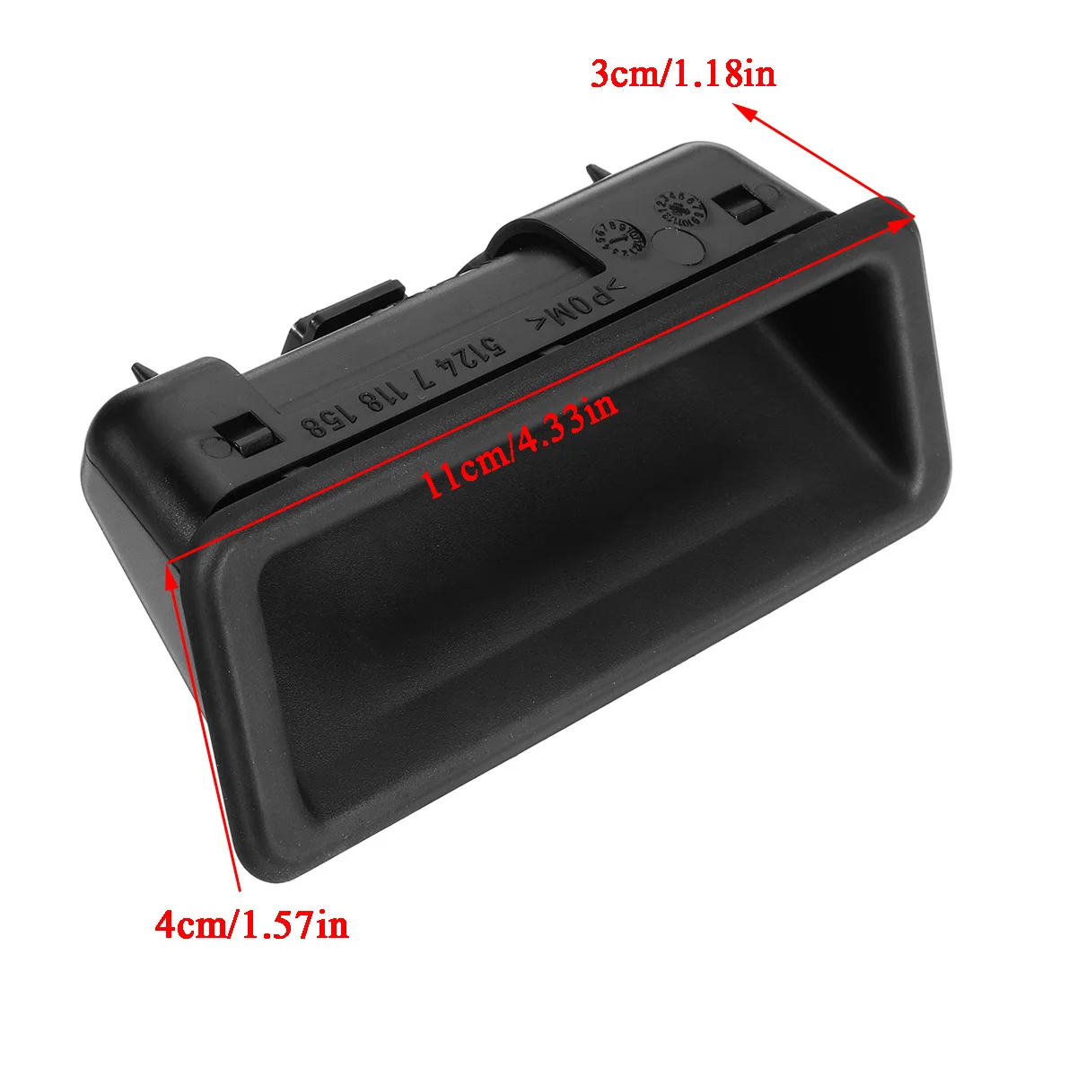 Высокое качество Черный Автомобильный задний багажник замок ручка управления