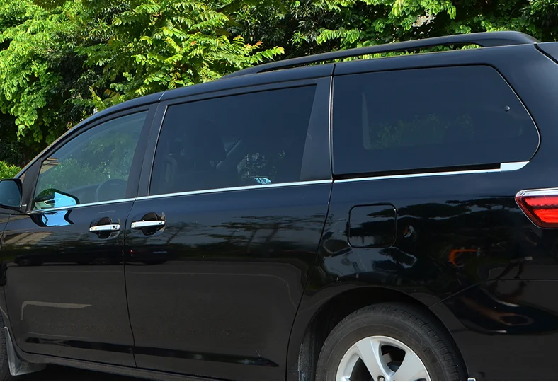 Стайлинг автомобиля отделка окон из нержавеющей стали для Toyota Sienna 2010-2019 |