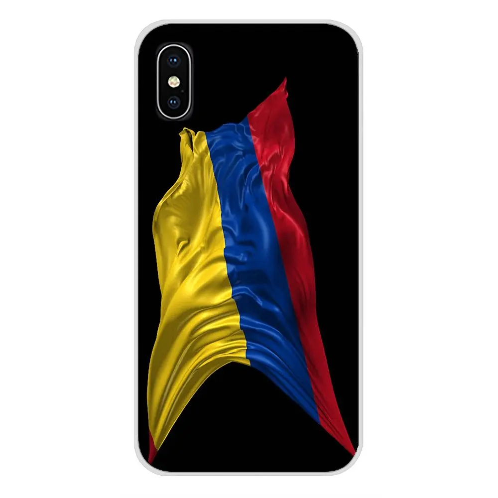 Протектор Колумбия флаг аксессуары для телефона Чехлы Apple iPhone X XR XS MAX 4 4S 5 5S 5C SE 6 6S 7