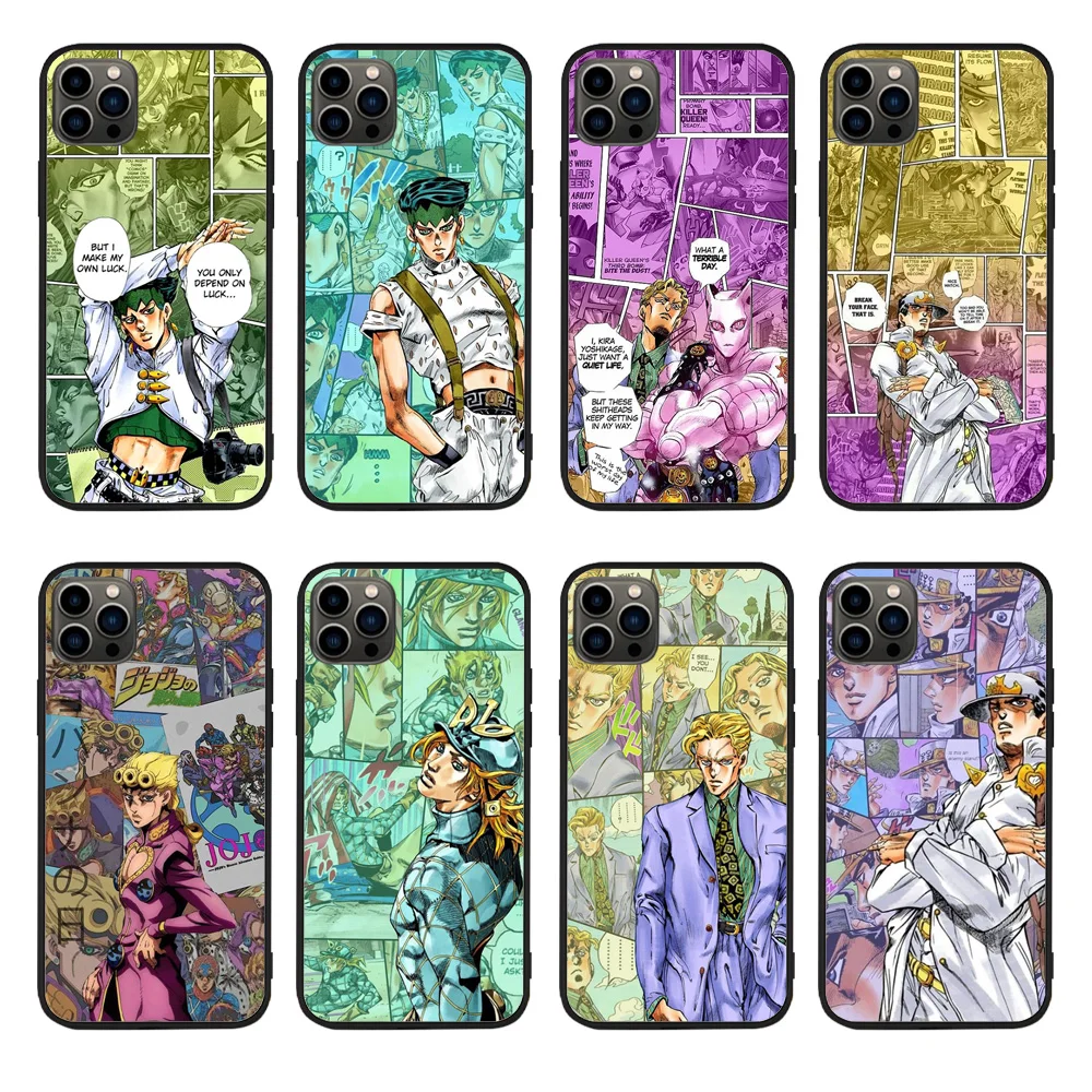 

JoJo's Bizarre Adventure Phone Case For Apple iPhone 13 Pro Max 11 12 13Mini X XR XS 6 6s 7 8Plus Non-slip Phone Cover