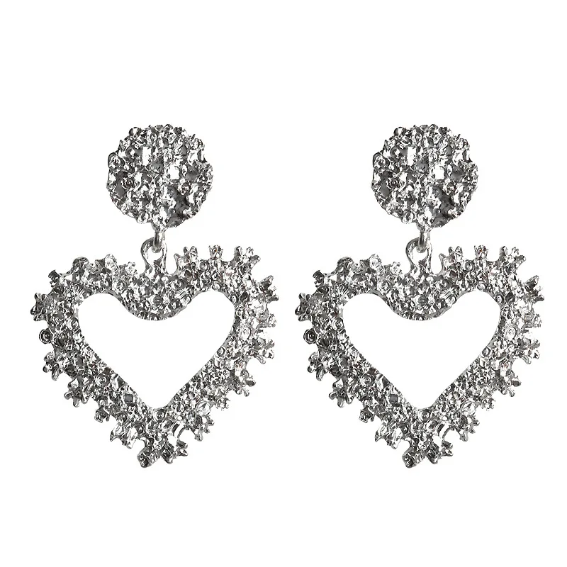 04 silver Модные массивные серьги-капли для женщин, массивные большие геометрические металлические серьги, Женские Висячие серьги, современные ювелирные изделия - Окраска металла: 04 silver