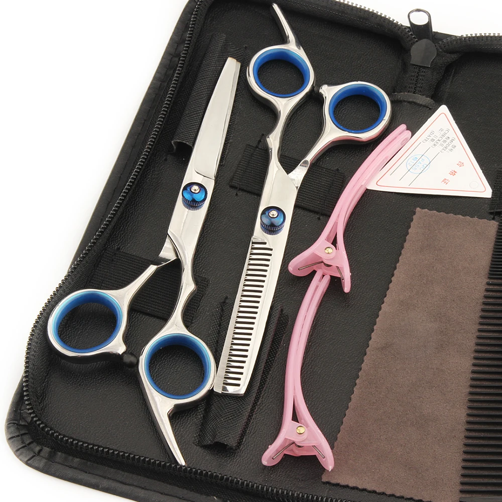 5 шт./компл. 6 дюймов режущий истончающий стайлер для укладки волос ножницы из