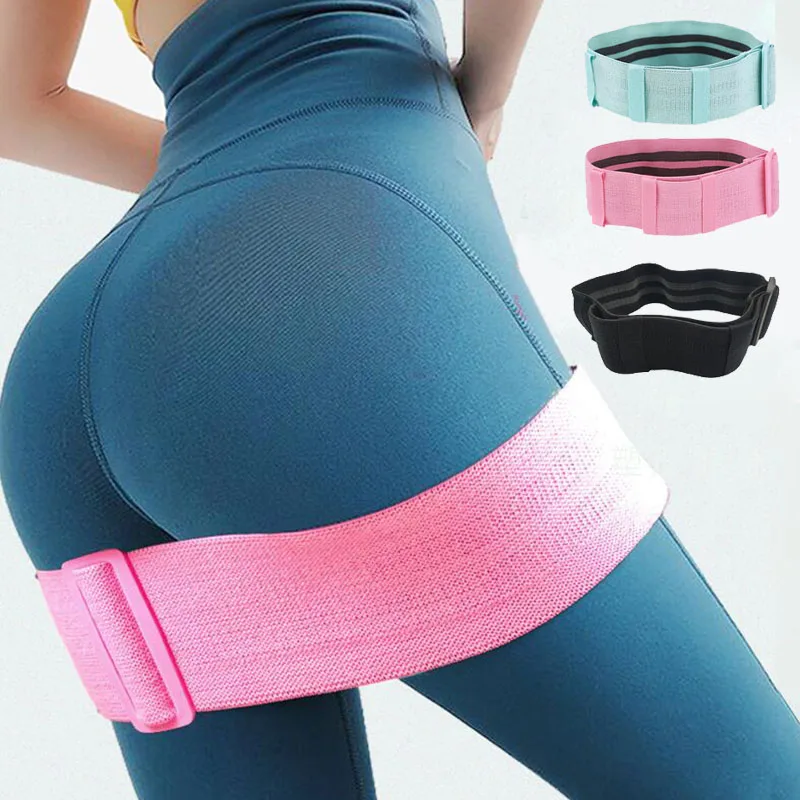 

Unisex Booty Band Hip Circle Resistance Loop Adjustable Fabric Thighs Elastic Fitness Exercise Workout Pilates Yoga Equipment