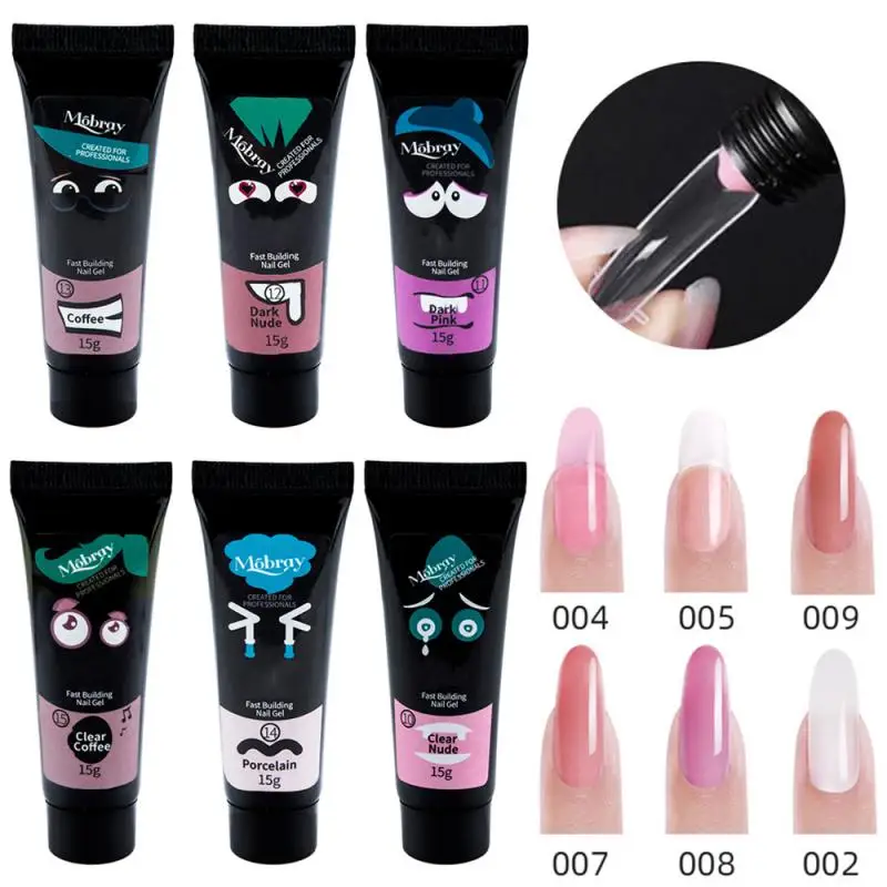 15 мл палец для наращивания ногтей гель с блестками Гель-лак Желе Расширение