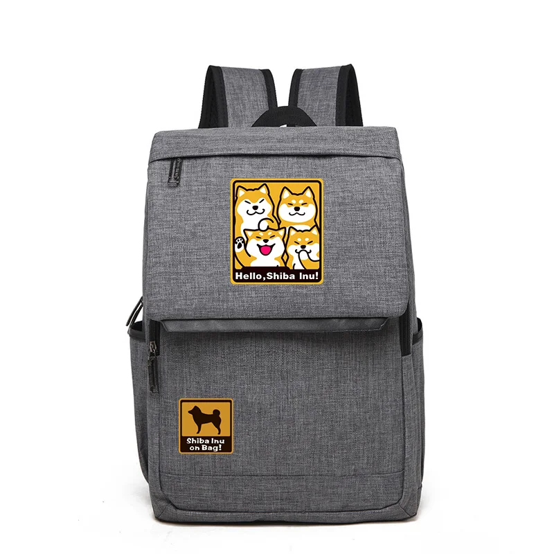 

Рюкзак для ноутбука Сиба-ину, нейлоновый, водонепроницаемый, с принтом