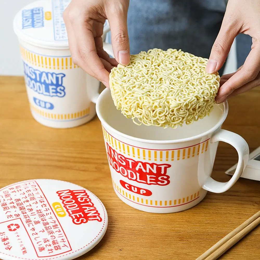 Creative Handle Dormitory Office Ramen Household Instant Noodle Breakfast Soup Bowl Cup Lunch Box Food Container | Дом и сад