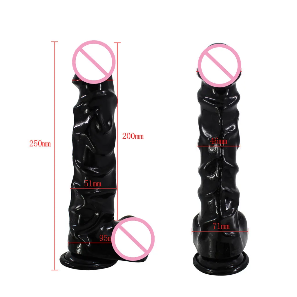 Водонепроницаемый реалистичный фаллоимитатор на присоске 25 см Мужской пенис