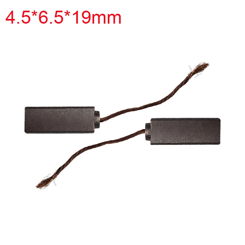 

2PCS Car Carbon Brush 4.5*6.5*19mm Power Tool Graphite Brush Replacement Spare Parts Car Motor Carbon Brush