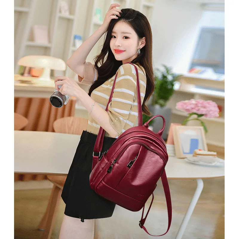 2019 женские рюкзаки кожаные сумки для путешествий Sac A Dos школьные девочек в