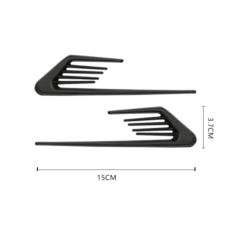 2 шт. 3D Акула жаберная Автомобильная боковая поддельная наклейка на