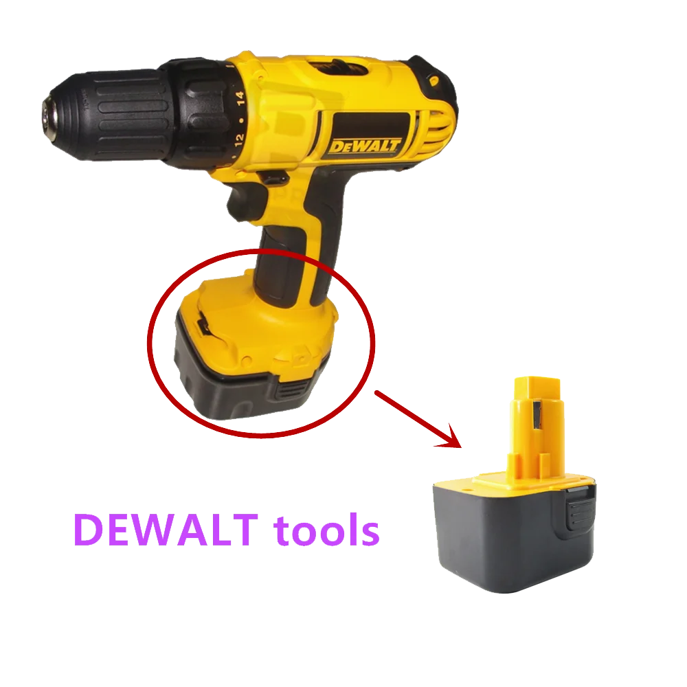 Аккумулятор NICD для инструментов Dewalt DE9074 DC9071 DE9037 DE9071 DE9075 DW9071 DW9072 DW9074 DC727 DC756 DC980 DC981
