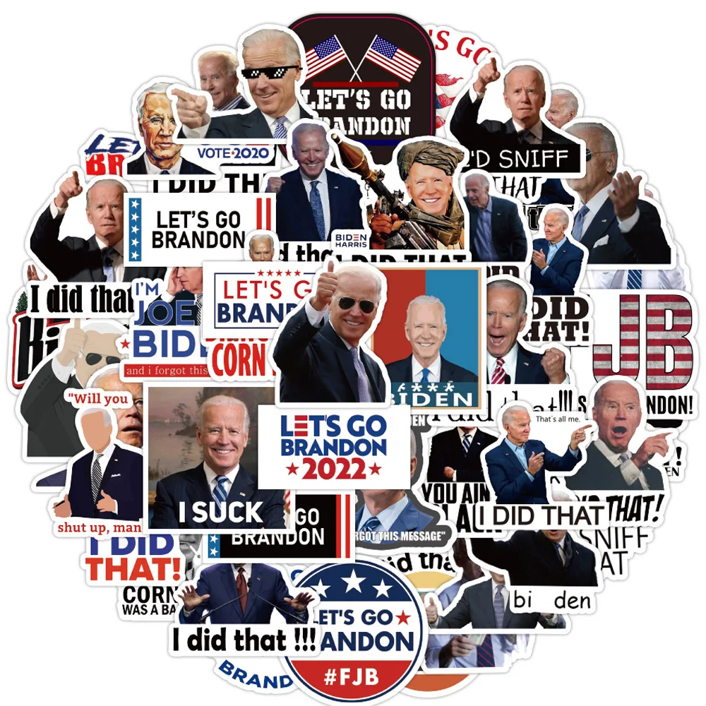 103050pcs funny joe biden lets go graffiti stickers i did that sticker for car helmet diy bike laptop guitar waterproof decal free global shipping