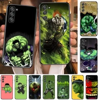 hulk marvel hero phone cover hull for samsung galaxy s8 s9 s10e s20 s21 s5 s30 plus s20 fe 5g lite ultra black soft case