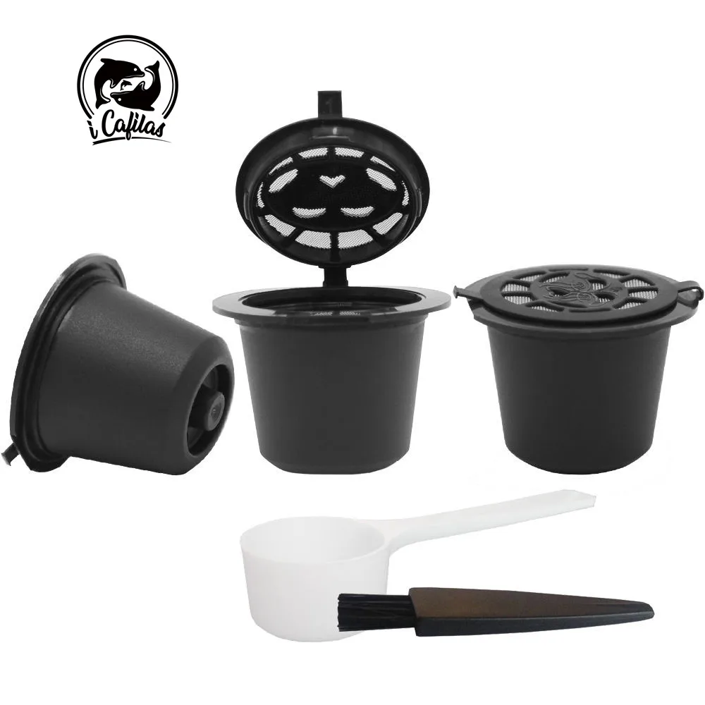 ICafilas кофейные капсулы для Nespresso многоразовые кофейные кронштейны кофейные фильтры для многократного использования для эспрессо