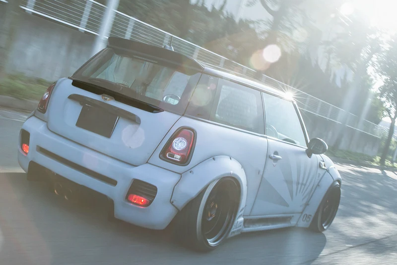 Автомобиль-Стайлинг для R56 Mini Cooper S LB Стиль углеродного волокна задний Средний спойлер(только 3 дверной Люк) глянцевая отделка багажник сплиттерная губа