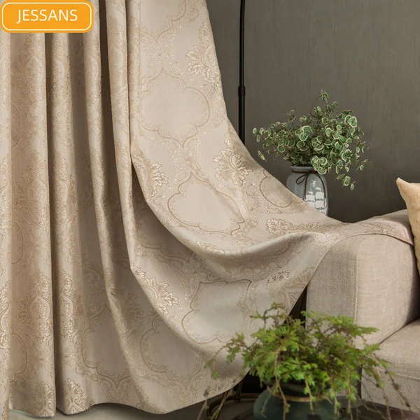

Nordic Light Luxury Imitation Hemp Shaded Blackout Curtains for Living Room and Bedroom Finished Product Customization
