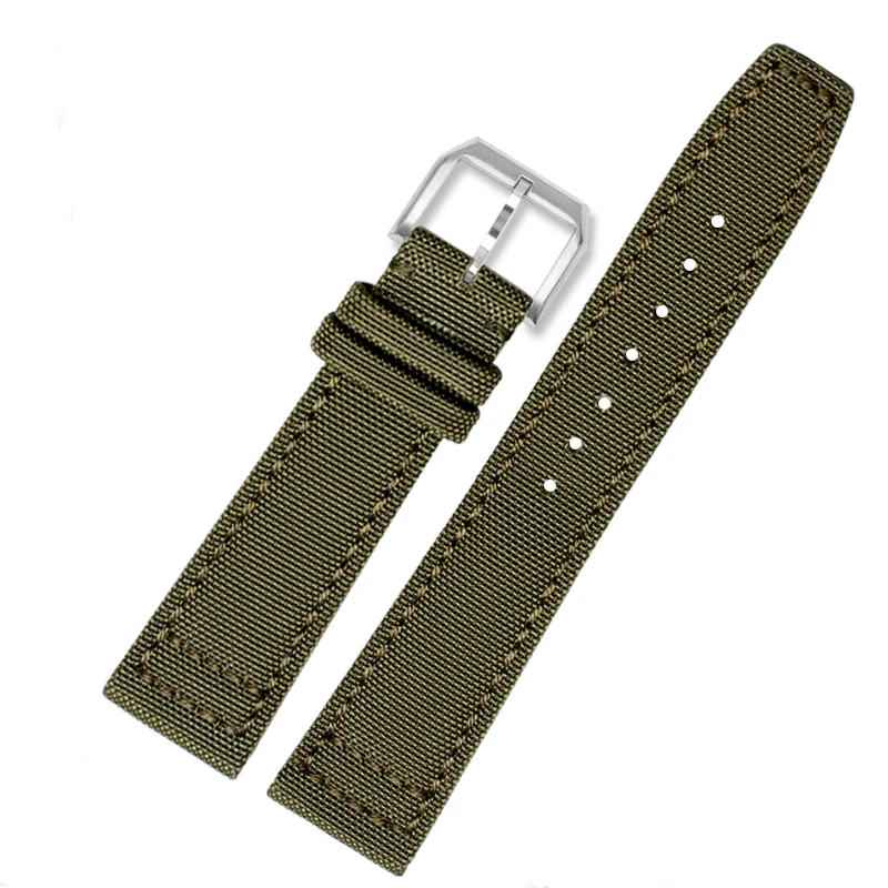 Nylon canvas watchband for IWC- PILOT Portugal Portofino watch strap 20mm 21mm 22mm bracelet black armygreen blue wrist belt