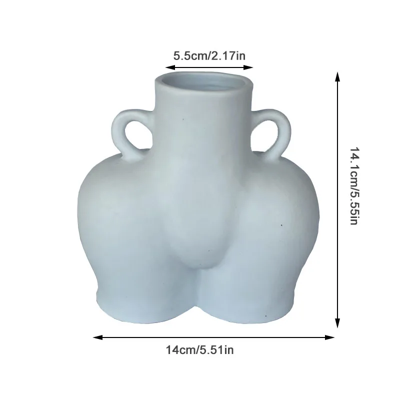 

Nordic Ins Abstract Human Body Art Ceramics Vase Living Room Desktop Flower Arrangement Container Decoration Dried Flower Vase