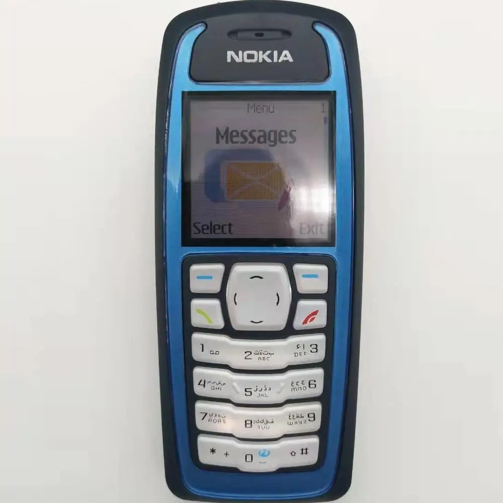 Горячая распродажа~ разблокированный Nokia 3100 GSM бар 850 мАч Поддержка Русская и арабская клавиатура дешевый и старый мобильный телефон - Цвет: Синий