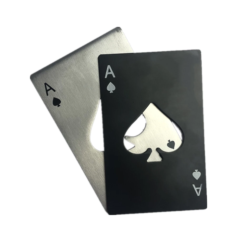 Открывалка для пивных бутылок из нержавеющей стали Черная/серебристая цвет в