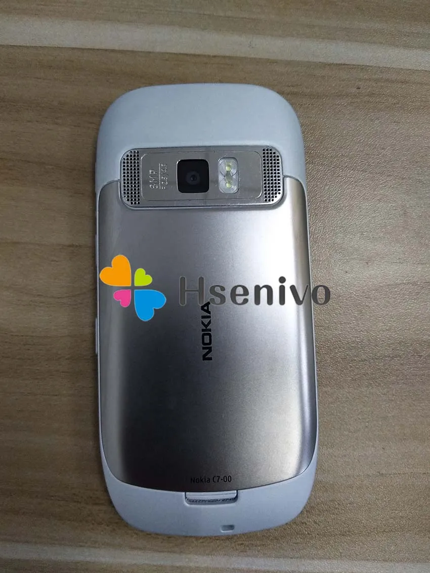C7 Nokia разблокированный 3,5 дюймовый мобильный телефон GSM 3g wifi gps 8MP 8GB Внутренняя память 1 год гарантии