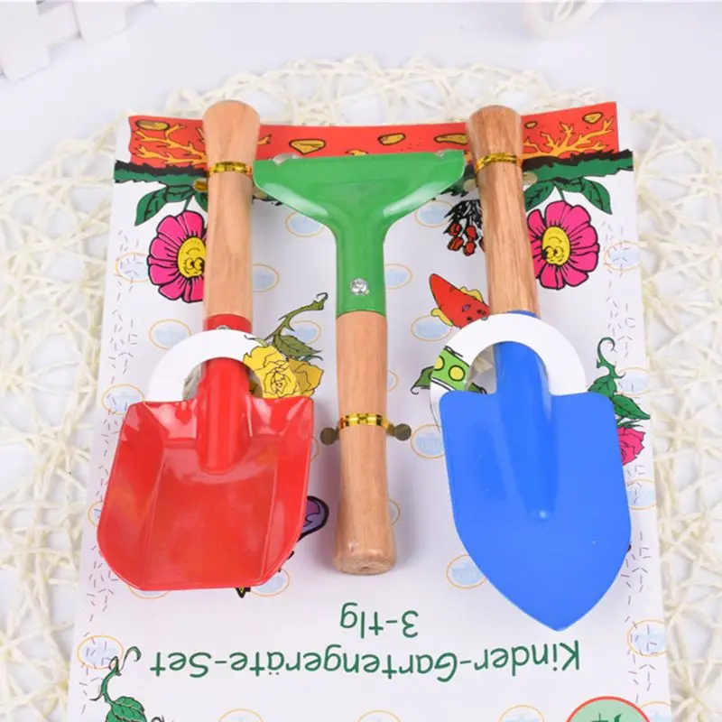 

3 Pcs Mini Garden Shovel Colorful Hand Transplant Rake with Non-Slip Ergonomic