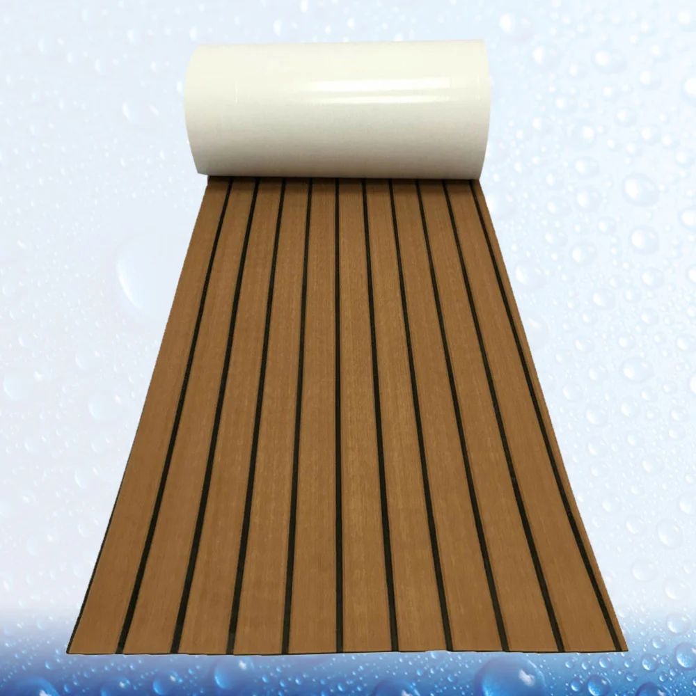

1PC EVA Boat Non-slip Cushion Synthetic Teak Boat Floor Safety Mat Yacht Deck Cushion Decor Practical Boat Ground Cushion for Sh