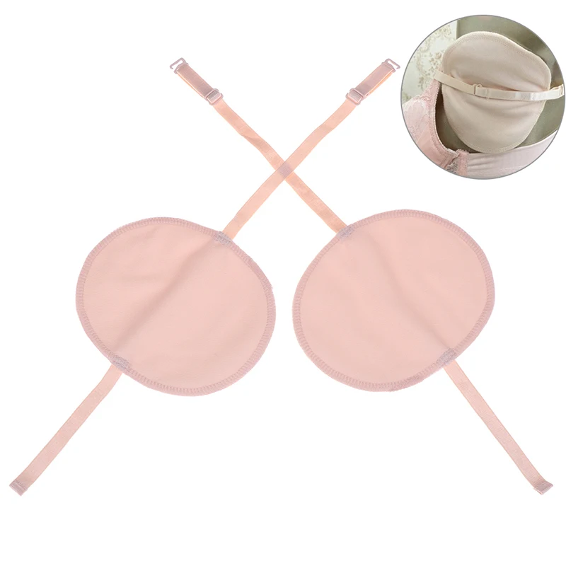 

1 Pair Armpit Pads Underarm Sweat Shield Pad Washable Armpit Sweat Absorbing Guards Adjustable Shoulder Strap