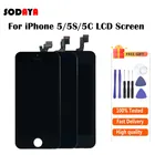 100% тест хорошее качество для iPhone 5 5C 5S ЖК-дисплей часть экрана с сенсорным дигитайзером сборка для iPhone 4 4S ЖК-дисплей Бесплатная доставка