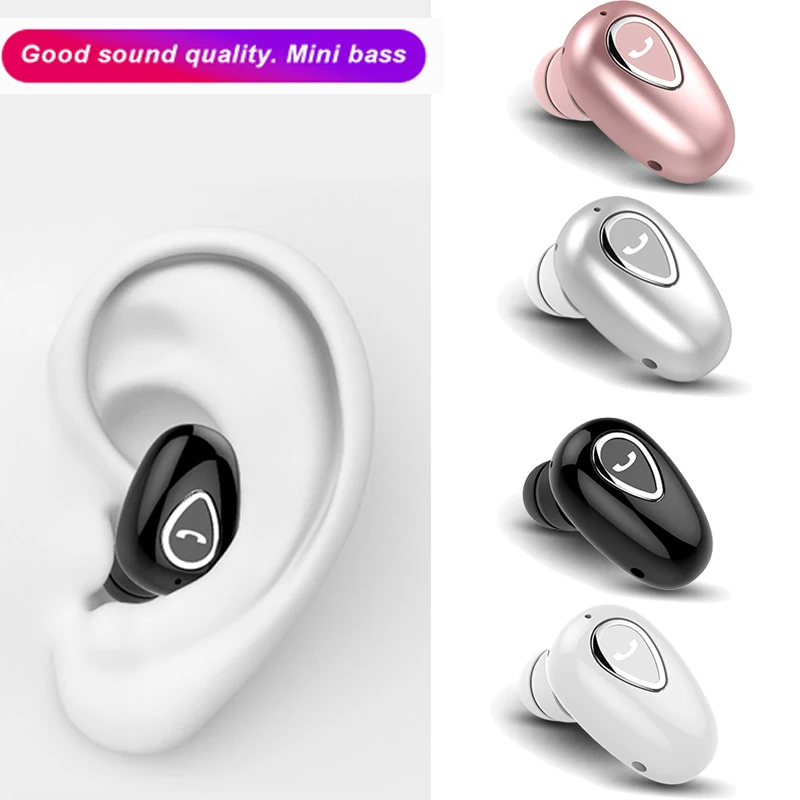 XY-01 мини Беспроводной Bluetooth гарнитура в ухо стерео V4.1 наушники 60mA спортивные с