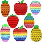 Красочные милые единороги фиджет игрушки антистресс Радуга Kawaii фиджет игрушки взрослые Пузырь Снятие Стресса детский подарок