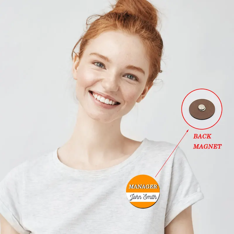 DIY пользовательское имя держатель значка бирка булавка нагрудная карта