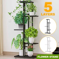 5 layers iron flower stand pots tray plant shelves planter display rack storage holder shelf home balcony garden decoration