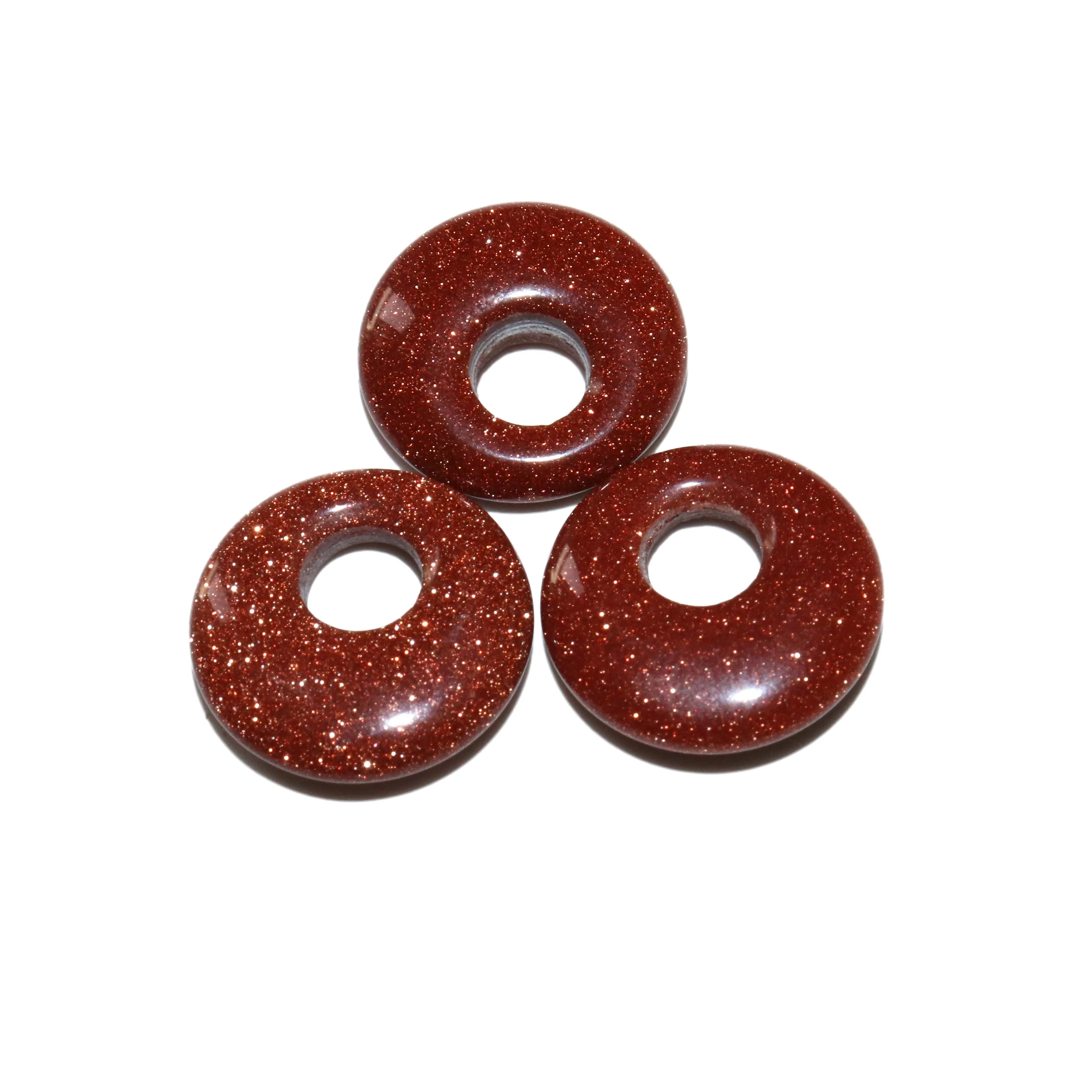 5 шт./лот 18 мм натуральные бирюзы Агаты нефрит хрустальный камень пончик