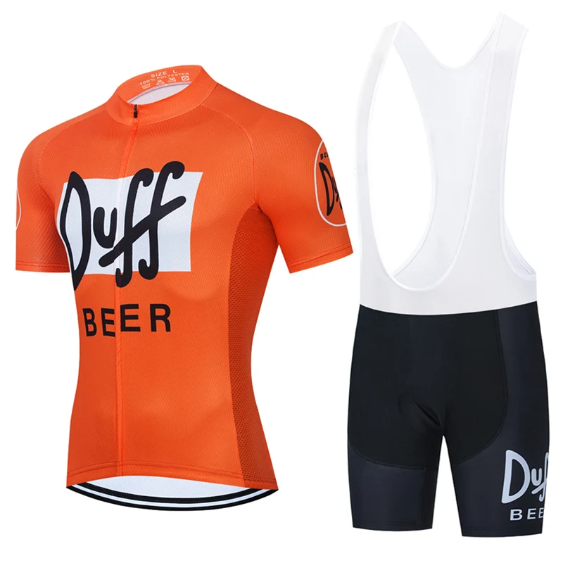 

2021 DUFF Beer Cycling Jersey Set MTB Uniform Bicycle Clothing Ropa Ciclismo Quick Dry Bike Clothes Men's Short Maillot Culotte