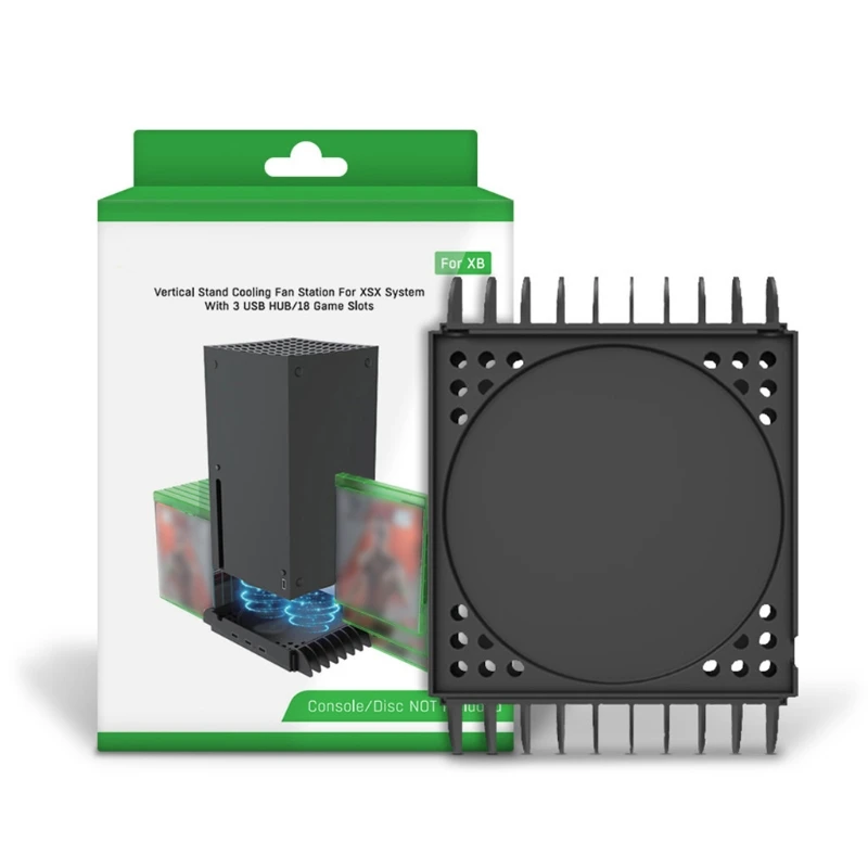 

Основание Поддержка для Xbox серии X Игровых дисков хранения стенд Управление кулер вентилятор охлаждения для аксессуаров для игровой приста...