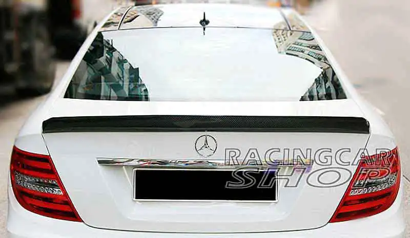 V образный спойлер для багажника из натурального углеродного волокна подходит BENZ