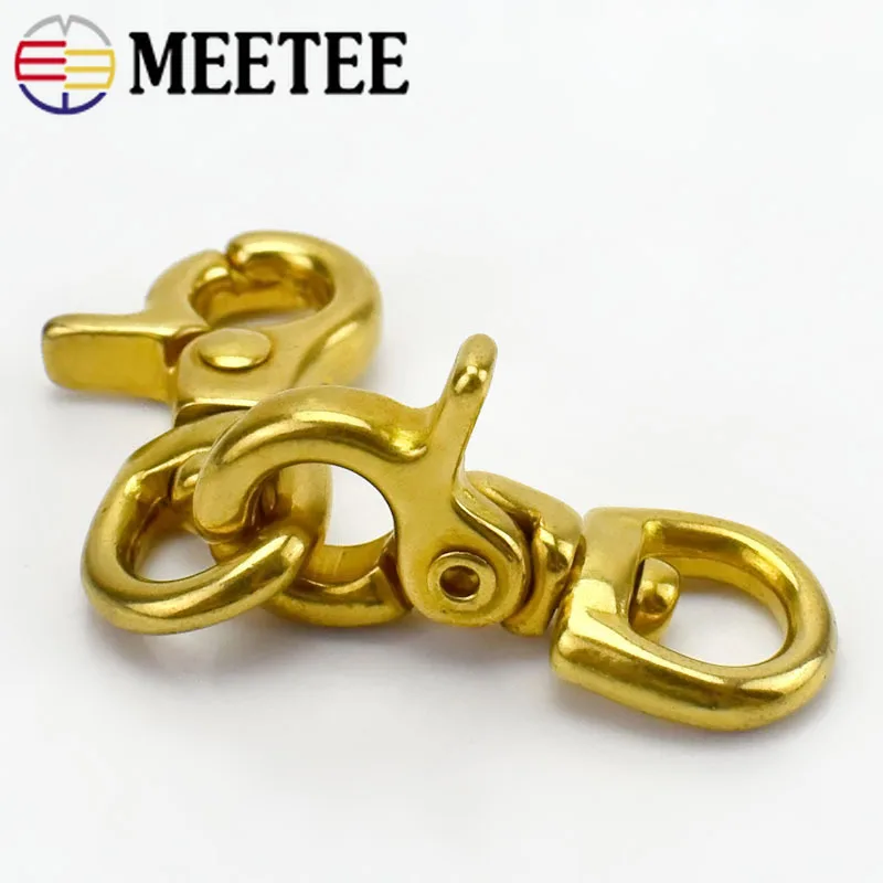 Meetee 2/5/10 шт. 10 мм металлические пряжки из чистой латуни сделай сам собачий ошейник